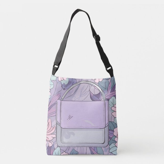 Ajustable Sac de beauté lavande art IA (Dos)