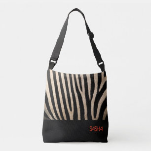 Ajustable Sac de carrosserie de collection de peau Zebra
