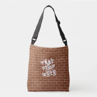 Sac de carrosserie de mur de brique Brown - Texte