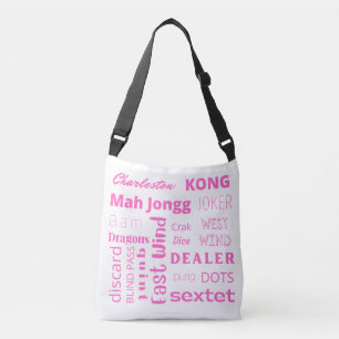 Ajustable Sac de carrosserie Mah-Jongg américain en rose