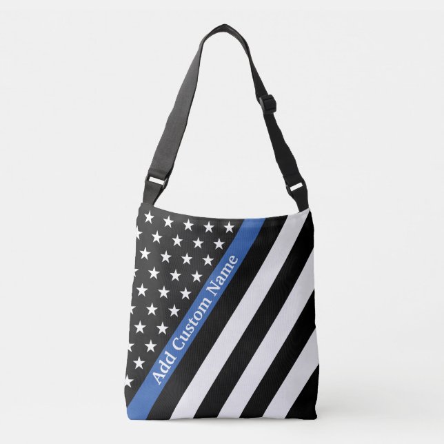 Ajustable Sac de carrosserie mince à drapeau bleu (Devant)