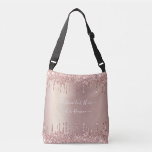 Ajustable Sac de carrosserie rose Parties scintillant or ave