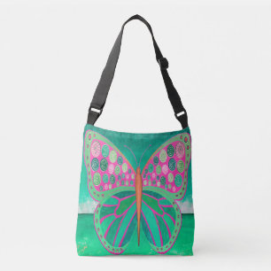 Ajustable Sac de carrosserie Turquoise Ocean Butterfly