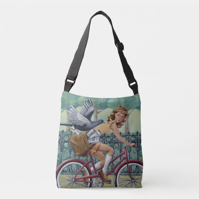 Ajustable Sac de Crossbody de fille de journal (Devant)