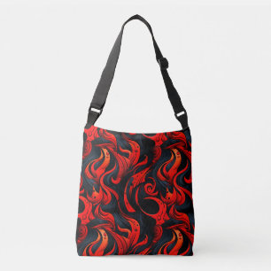 Ajustable Sac de design rouge et noir