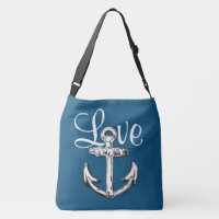 Sac d'épaule nautique de cottage de plage d'amour