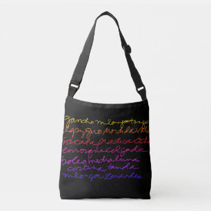 Ajustable Sac foncé de chaussure de tango