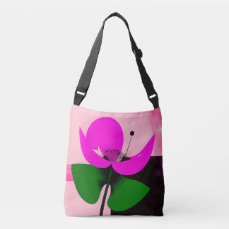 Ajustable Sac fourre à fleurs roses et feuilles vertes