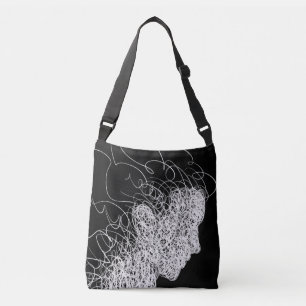 Ajustable Sac fourre-tout Artwork Lignes