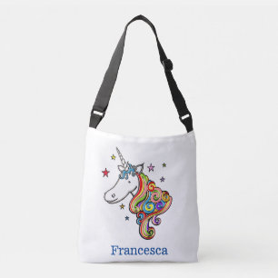 Ajustable Sac fourre-tout cardiaque personnalisé Rainbow Uni