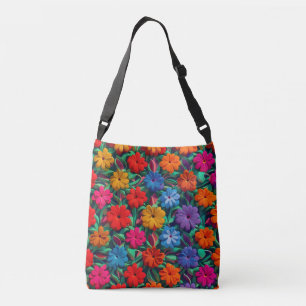Ajustable Sac Fourre-tout/Crossbody Floral Coloré