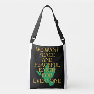 Ajustable Sac fourre - tout de la paix