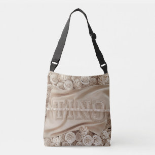 Ajustable SAC FOURRE-TOUT de Rose brodé TINO