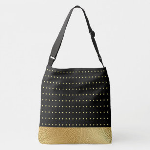 Ajustable Sac fourre-tout d'impression Pois métalliques d'or
