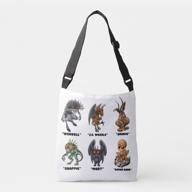Ajustable Sac fourre-tout Lil Cryptids (Devant)