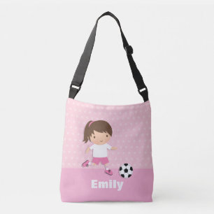 Ajustable Sac fourre-tout personnalisé fille footballeuse ro