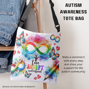 Ajustable Sac fourre-tout pour la sensibilisation à l'autism