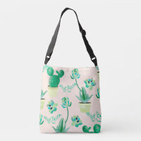 Sac fourre - tout réglable à motif de cactus