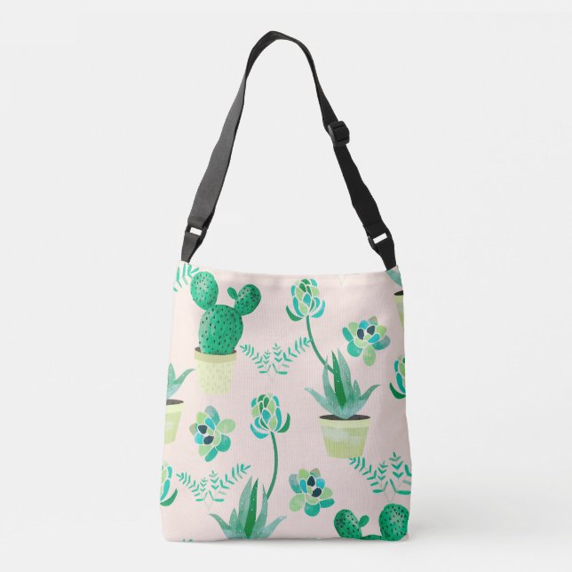 Ajustable Sac fourre - tout réglable à motif de cactus (Dos)