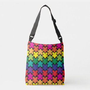 Ajustable Sac mortuaire croisé à Meeple d'arc-en-ciel