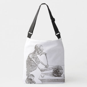 Ajustable Sac mortuaire croisé squelettique mélancolique
