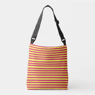 Ajustable Sac pour corps d'humeur d'été à rayures jaune et r