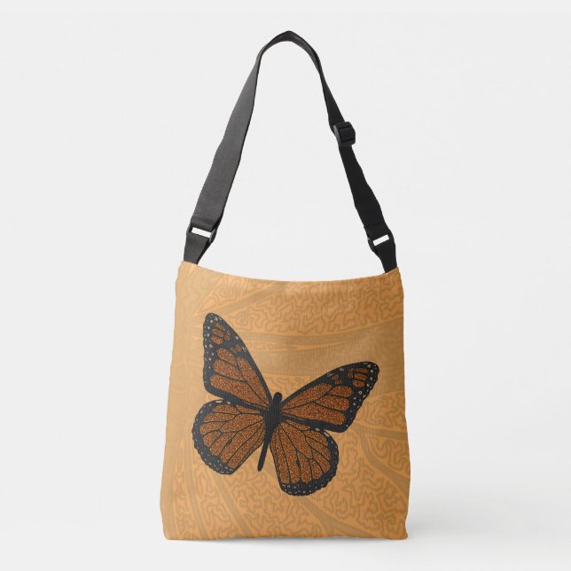 Ajustable Sac Tout-Sur-Imprimé Monarque Doodled (Devant)