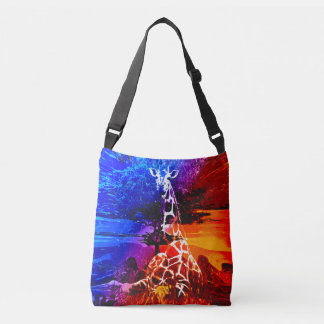 Ajustable Safari Giraffe Dream Crossbody sac