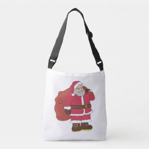 Ajustable Santa Claus en rouge avec sac cadeau et lunettes