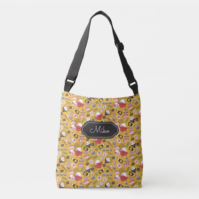 Ajustable Sushi mignon sac Crossbody (Devant)