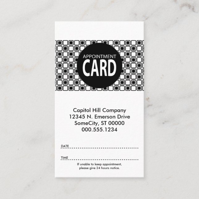 ajuste la carte de rendez-vous (Devant)