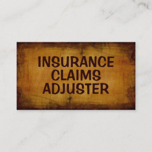 Ajusteur de sinistres d'assurance Carte de visite 