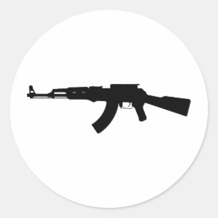 ak47 runder aufkleber