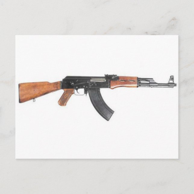 AK47-Sturmgewehr Postkarte (Vorderseite)