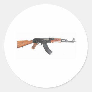 AK47-Sturmgewehr Runder Aufkleber