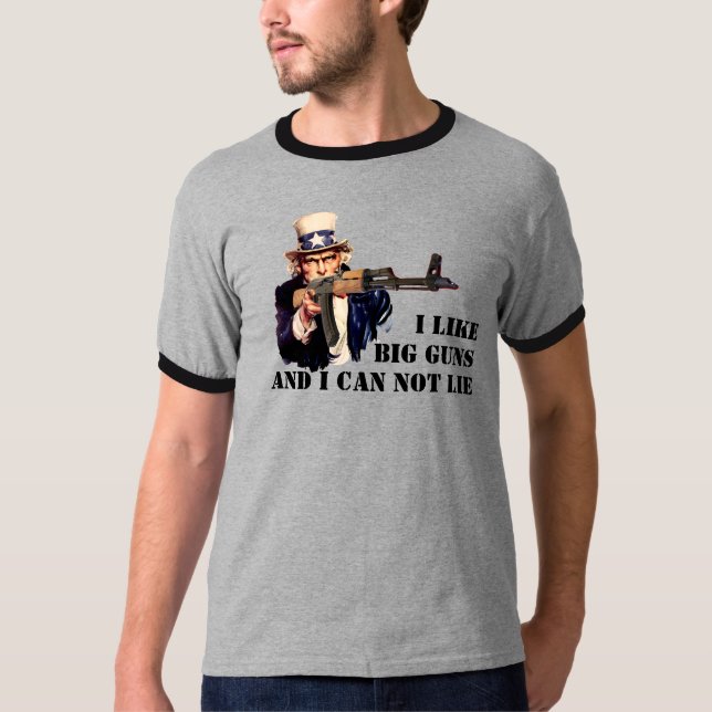 AK-47 - ich mag große GEWEHRE und ich kann nicht T-Shirt (Vorderseite)