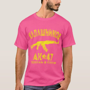 Ak-47 Kalaschnikov Geschenk für Gildenliebhaber Ru T-Shirt