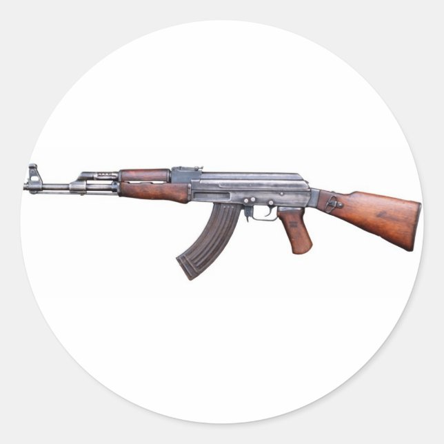 AK-47 RUNDER AUFKLEBER (Vorderseite)