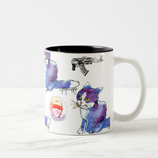AK-47 Scribbles Mug Zweifarbige Tasse