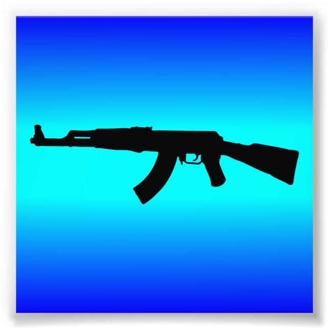 AK-47-Silhouette Fotodruck (Vorne)