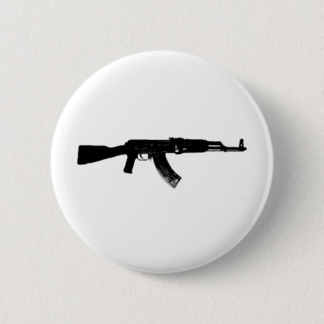 AK-47Silhouette Button (Vorderseite)