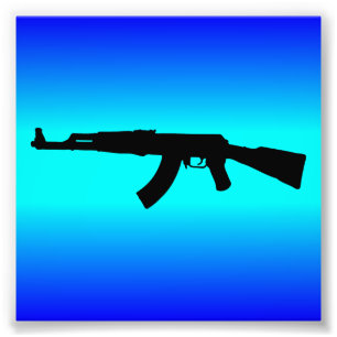 AK-47Silhouette Fotodruck