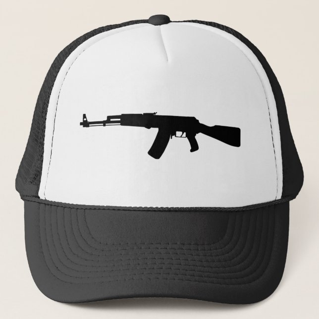 AK-47Sturmgewehr Kalaschnikow Truckerkappe (Vorderseite)