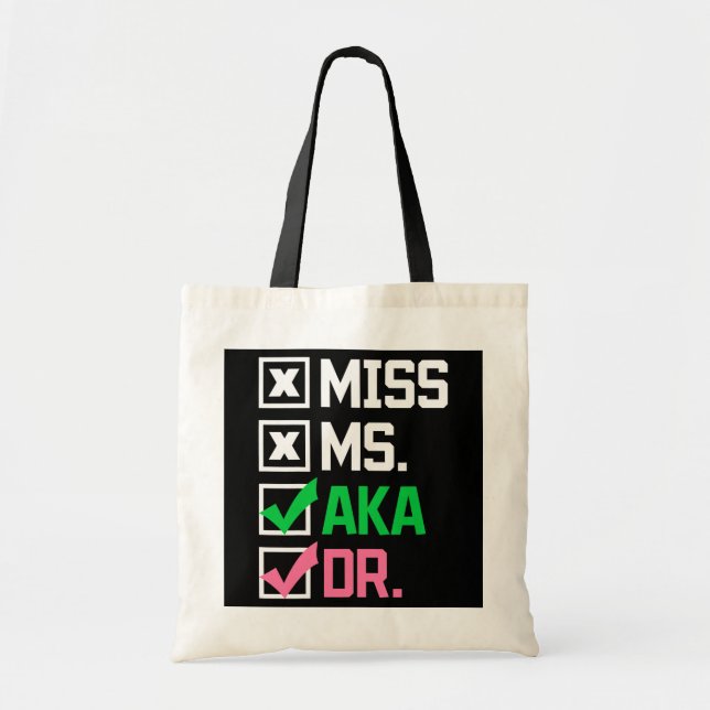 AKA Doctor Medical Worker Appreciation Abschluss Tragetasche (Vorne)