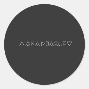 AKA JAQUE RUNDER AUFKLEBER