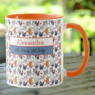 Aka-Katzenfrau Tasse