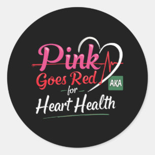 Aka Pink gewinnt das Aufklärungskostüm F Runder Aufkleber