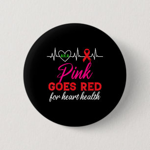 Aka Pink wird rot für das Bewusstsein für Herzgesu Button