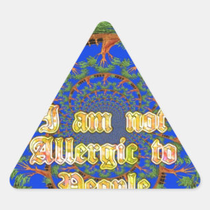 Akacia Alchemy: Ich bin nicht allergisch gegenüber Dreieckiger Aufkleber