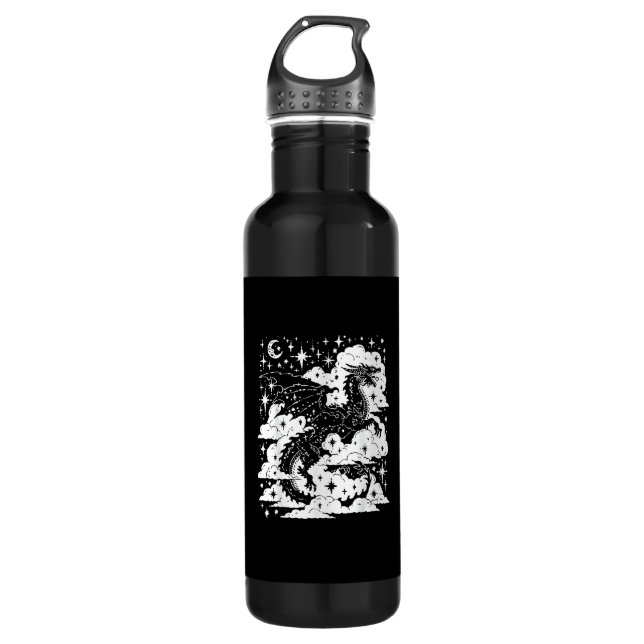 Akademie Fantasy Buchliebhaber Bookish Goblincore Edelstahlflasche (Vorderseite)